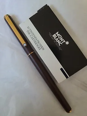 Montblanc Meisterstuck Noblesse Brown Fountain Pen Nice Working Condition • $190