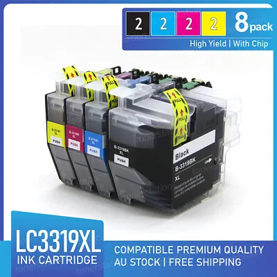 8x Generic Inks LC-3319XL For Brother MFCJ6530DW MFC-J6930DW MFC-J5730DW Printer • $41.30