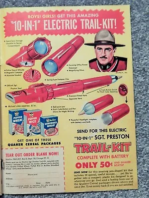 Sgt Preston Tv Trail Kit 1958 Vtg Advertisement  / Acro-pets 3m Cellphane Tape • $14.88