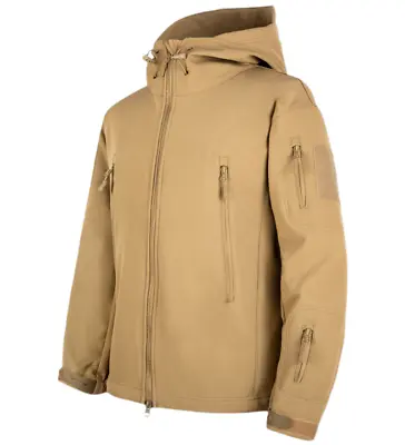 Mens Waterproof Fleece Tactical Winter Coat Outdoor Soft Shell Military Jackets • $36.75