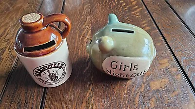 Misc Coin Bank  Nashville Music City Jug & Grils Night Out Pig • $14.99