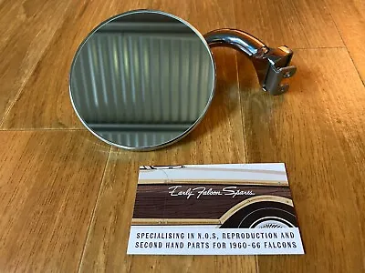 New Ford Falcon XK XL XM XP Stainless Peep Mirror 4” Sedan Coupe Futura Deluxe • $51.25