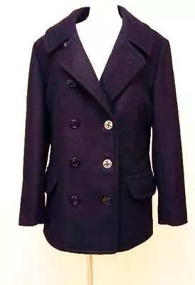 J Crew $288 Mens Wool Dock Peacoat With Thinsulate XS Navy Blue Jacket 05536 • $119.25