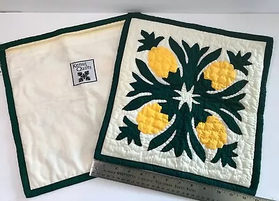 Vintage Kenui Quilts Hawaiian Pillow Cushion Covers 13   Pineapples X2 • $39.39