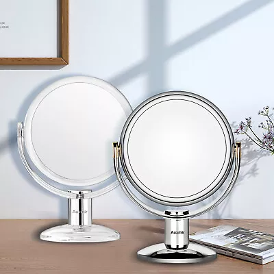 Auxmir® Dual Sided Makeup Mirror 1X /10X Magnifying Mirror Table Mirrors Chromed • £14.99