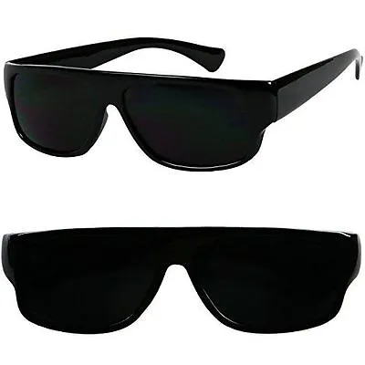 Gangster Sunglasses Super Dark OG LOC Style Lowrider Black Matte • $52.50