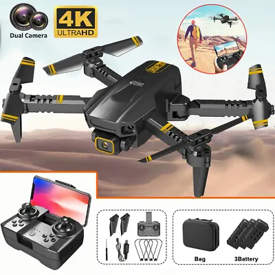 Mini Drone With Camera HD FPV Drone RC Quadcopter Foldable Drone Gifts For Kids • £22.92