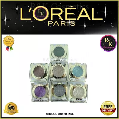 L'Oreal Chrome Intensity And Chrome Shine Eyeshadow - Choose Your Shade - New • £4.59