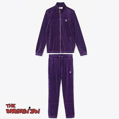 Fila Men's Velour Sweatsuit Tracksuit Purple Velvet Set All Sizes NWT • $164.99