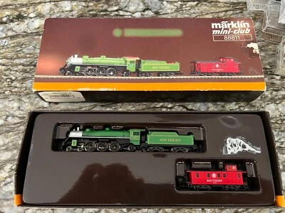 $200 • Buy Marklin 88811 4-6-2 Pacific SOUTHERN Steam Locomotive W/ Caboose Z Scale