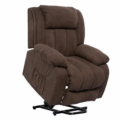 Power Lift Massage Recliner Chair For Elderly Heated Fabric Recliner Ergonomic • $309.99