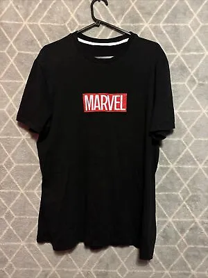 MARVEL Mens Iron Man Back Hit T-Shirt Black Short Sleeve Medium • £7.11