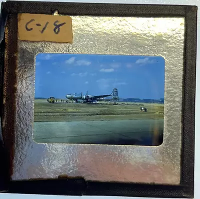 Original Slide Of Military Plane - Circa 1950-60 - Boeing B-29 With  H  On Tail • $3