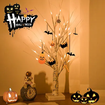 £10.48 • Buy Birch Twig Tree Pre Lit LED Christmas Decoration Indoor Outdoor Halloween Gift S
