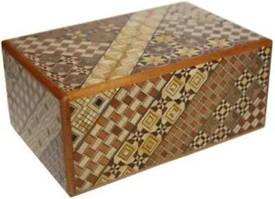 Yosegi Japanese Puzzle Box 5 Sun - 27 Steps • $103.90