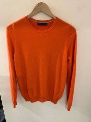 £14.50 • Buy Ladies M&S Pure Cashmere Wool Long Sleeved Jumper Orange - Size 12 CG W76