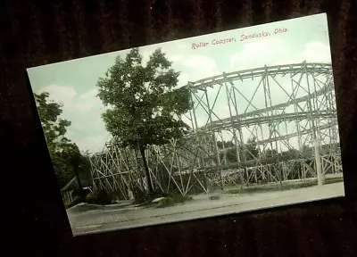 Historic Early Roller Coaster Postcard Cedar Point Amusement Park Sandusky OH • $9.95