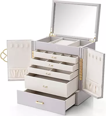 Large Jewellery Box For Women 6-Layer Jewellery Organiser With Large Capacity  • $227.40