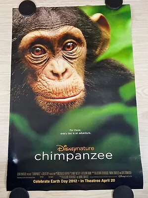 Disney Nature Chimpanzee 2011 Movie Poster Double Sided 27 X 40 • $14.99