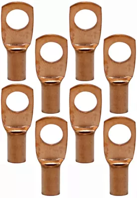 4 Pack Pipemen's Installation Solution 8g Copper Ring Terminal 1/4  IS-PTRC-8-8 • $31.95