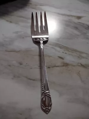 Vintage Heritage Quadruple Plate Silver Locket Flatware Meat Fork • $12