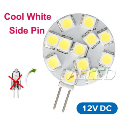 12V G4 LED Bulb Side Pin Marine Caravan RV Halogen Replace Down Light Cool White • $11.40