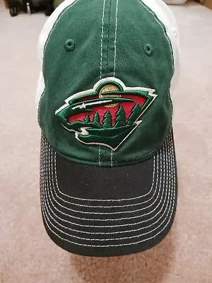 Reebok Minnesota Wild NHL Hockey Heavy Stitched Logo Cotton Face Off Hat Cap • $14.99