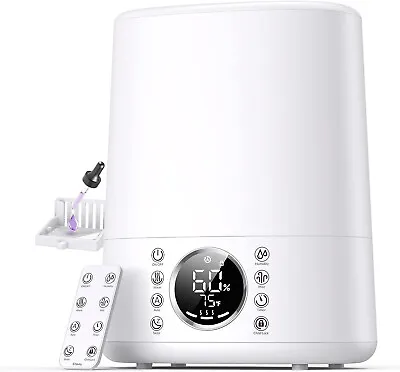 Warm And Cool Mist Humidifiers Top Fill 6L Humidifier For Large Room With Remote • $34.67