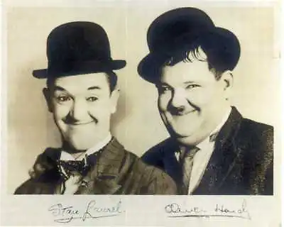 STAN LAUREL & OLIVER HARDY Signed Photograph - Comedy Film Actors - Preprint • £5