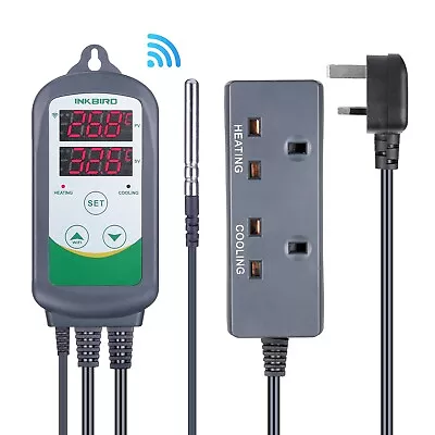 £31.99 • Buy Digital Wifi Temperature Controller Thermostat Heat Cool Home Brew Breeding UK