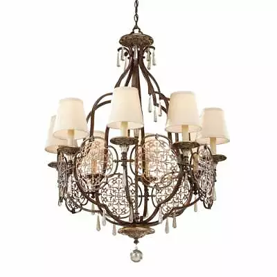  Murray Feiss Marcella Collection 4 Light Chandelier 32 In Diameter DISCONTINUED • $1100
