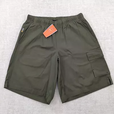 Vintage Nike Silver Tag Cargo Shorts Mens L Wide Leg Baggy Y2K Deadstock NWT • $58.36