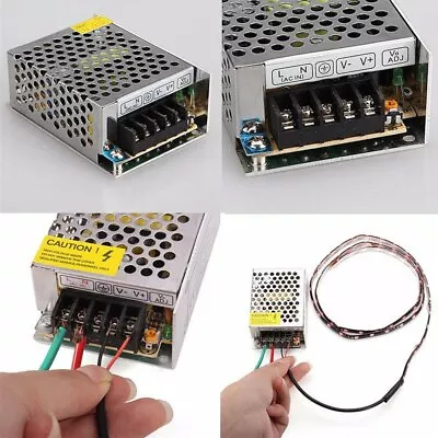 AC 110V-220V DC 12V LED Power Supply Switch Driver Strip Bulb Light Transformer • $12.34