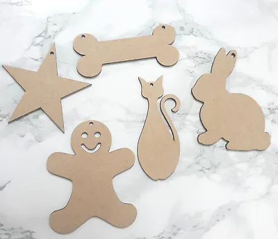 £44.20 • Buy Wooden  MDF Gingerbread Men Dog Bone Star Cat Craft Shapes 80mm & 100mm