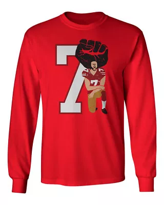 Colin Kaepernick Im With Kap NFL Protest Anthem Mens & Youth Long Sleeve T-Shirt • $20.99