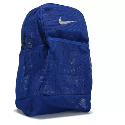 NIKE NWT Brasilia Mesh 9.0 Training Backpack Black Gym School Concert 🔥- Blue • $39.99