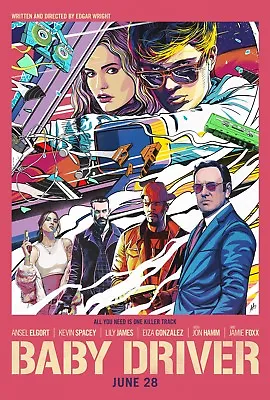 £3.99 • Buy Baby Driver 2017 Movie Poster A0-A1-A2-A3-A4-A5-A6-MAXI 699
