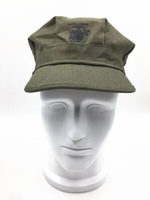 Ww2 Us Hbt Usmc Pacific Camouflage Green Marine Corps Cap Hat  High Quality • $22.89