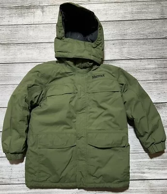 YUKON PARKA COAT MARMOT GOOSE DOWN SIZE BOY'S Large Green • $74.99