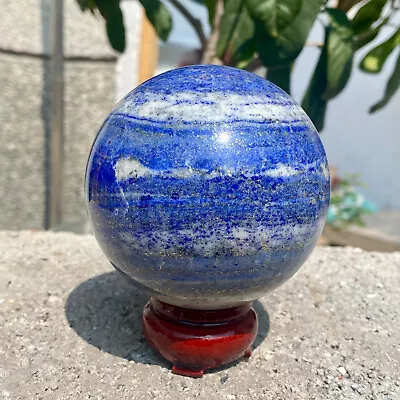 1.62LB Natural Lapis Lazuli Jasper Quartz Sphere Crystal Ball Reiki Healing. • $0.99