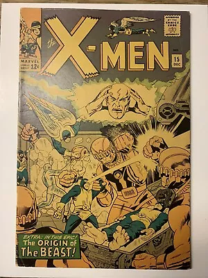 The X-Men #15/Marvel Comic Book/2nd Sentinels/1st Master Mold/VG • $81.45