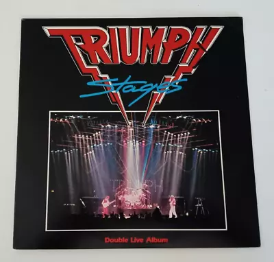 Triumph Stages 1985 Double Live LP Vinyl Record Album MCA 2-8020 MINT- • $25