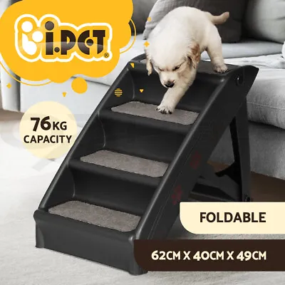 I.Pet Dog Ramp Steps For Bed Sofa Car Pet Stairs Ladder Indoor Foldable Portable • $41.95