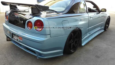 Nissan Skyline R34 Gtt Gts Gtr Style Carbon Fiber Spoiler Wing - Body Kit Bar  • $448.90