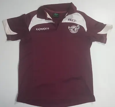 NRL Manly Sea Eagles Mens Size M Polo Shirt NRL Authentics • $19.95