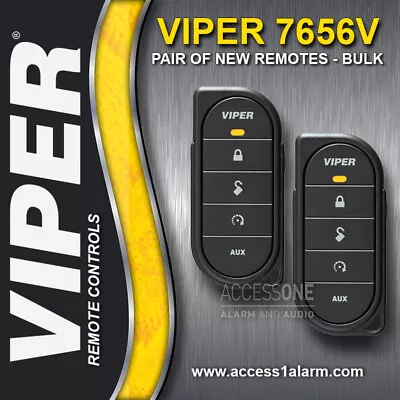 Pair Of NEW Viper 7656V 1-Way Remote Controls - Bulk Packaging • $60.99