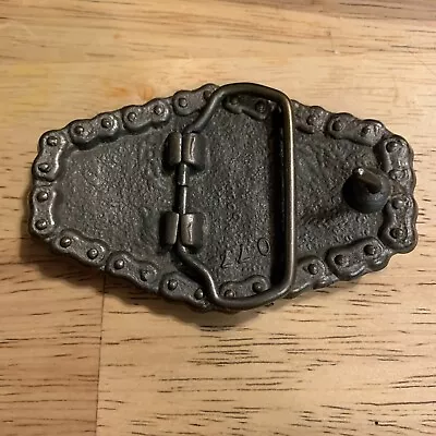 Harley Davidson Motorcycle Chain 1970s Vintage Biker Belt Buckle Never Worn • $125