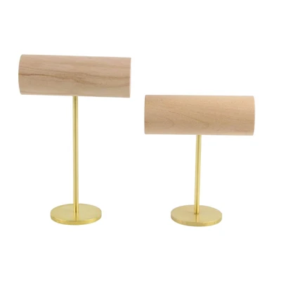 £30.26 • Buy T Bar Bracelet Display Stand Wooden Organizer For Bangle Necklace Tradeshow