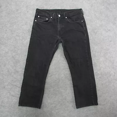 Levi's 559 Jeans Men's 32x30 Black Dark Wash Straight Leg Jeans • $15.99