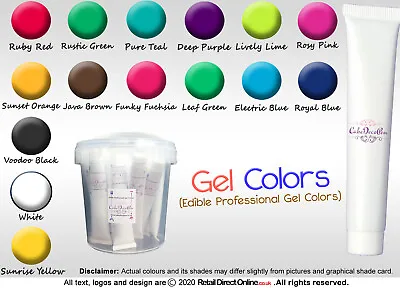 £2.09 • Buy Gel Food Colour Edible Concentrated ProGel Cake Decorating Craft | 30 ML